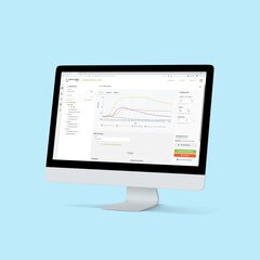Customer presentation of Krankikom GmbH - presentation of the Forplaner customer project on a computer display. A computer display on which a Forplaner customer reference from the Krankikom GmbH portfolio is presented.